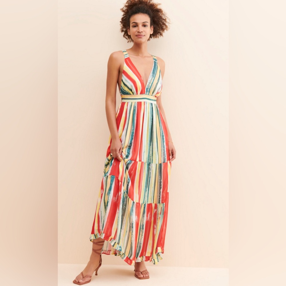 Gorgeous 🔥 g.p.d multicolor stripe maxi dress